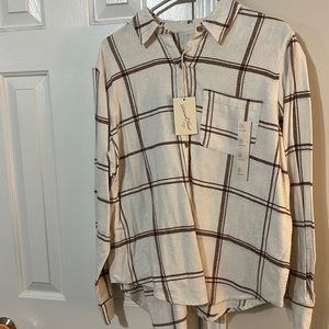 Oversized light flannel